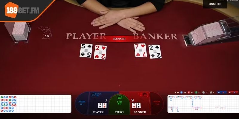 Hướng dẫn cách tính điểm Baccarat 188bet